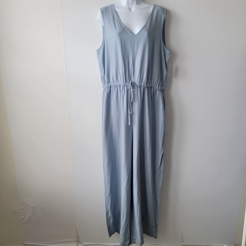 Nina leonard women's sleeveless jumpsuits sz XL  relaxed‎ fit effortless chic